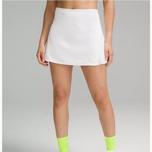 Lululemon Peek Pleat Tennis Skirt - White
